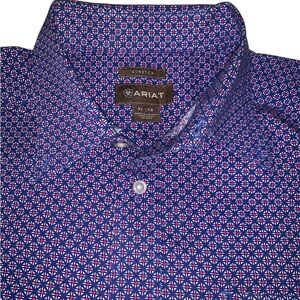 Ariat stretch Dress Shirt Short Sleeve cowboy/western